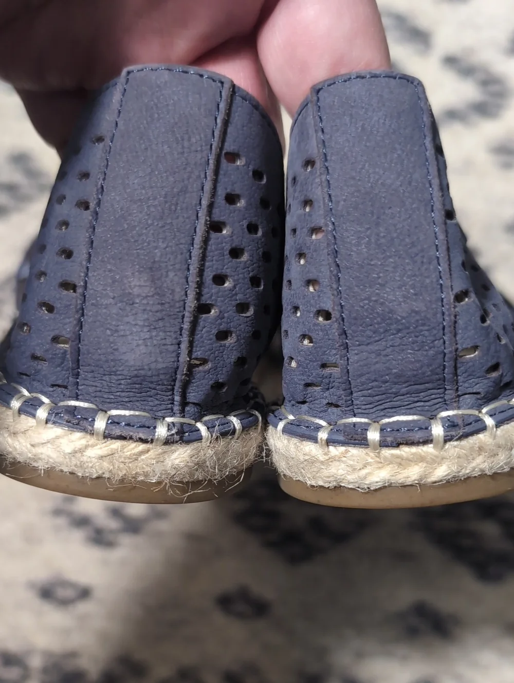 Eileen Fisher Lee 2 Bluee Espadrille Flat, 7.5 Narrow Fit.